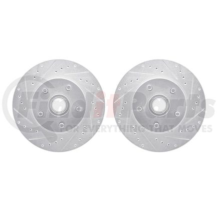 7002-54128 by DYNAMIC FRICTION COMPANY - GEOSPEC Rotors w/3000 Ceramic Brake Pads