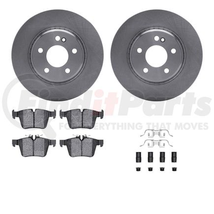 6512-63483 by DYNAMIC FRICTION COMPANY - Brake Rotor with 5000 Brake Pads and Hardware Kit