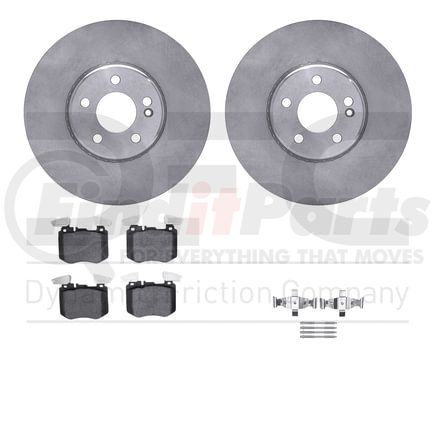 6512-63487 by DYNAMIC FRICTION COMPANY - Brake Rotor with 5000 Brake Pads and Hardware Kit