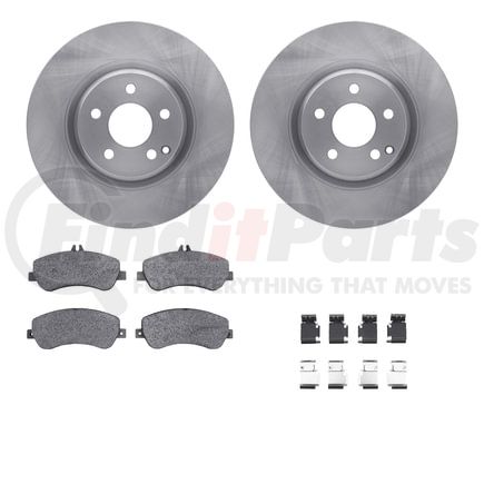 6512-63512 by DYNAMIC FRICTION COMPANY - Brake Rotor with 5000 Brake Pads and Hardware Kit