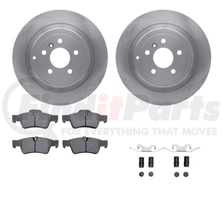 6512-63529 by DYNAMIC FRICTION COMPANY - Brake Rotor with 5000 Brake Pads and Hardware Kit