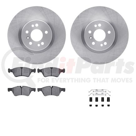 6512-63526 by DYNAMIC FRICTION COMPANY - Brake Rotor with 5000 Brake Pads and Hardware Kit