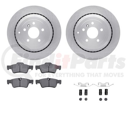 6512-63535 by DYNAMIC FRICTION COMPANY - Brake Rotor with 5000 Brake Pads and Hardware Kit