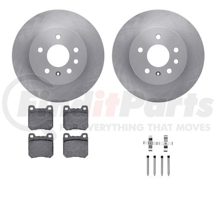 6512-65055 by DYNAMIC FRICTION COMPANY - Brake Rotor with 5000 Brake Pads and Hardware Kit