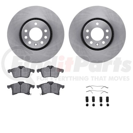 6512-65071 by DYNAMIC FRICTION COMPANY - Brake Rotor with 5000 Brake Pads and Hardware Kit