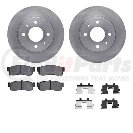 6512-67085 by DYNAMIC FRICTION COMPANY - Brake Rotor with 5000 Brake Pads and Hardware Kit