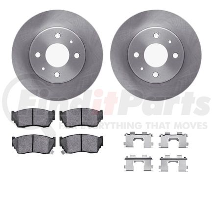 6512-67104 by DYNAMIC FRICTION COMPANY - Brake Rotor with 5000 Brake Pads and Hardware Kit