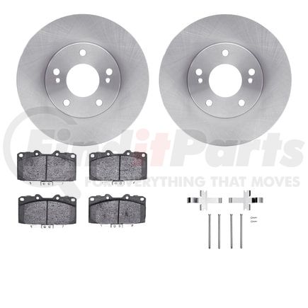 6512-67139 by DYNAMIC FRICTION COMPANY - Brake Rotor with 5000 Brake Pads and Hardware Kit