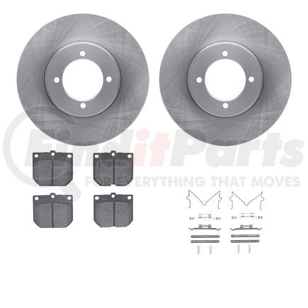 6512-67157 by DYNAMIC FRICTION COMPANY - Brake Rotor with 5000 Brake Pads and Hardware Kit