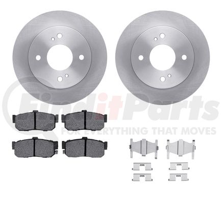 6512-67252 by DYNAMIC FRICTION COMPANY - Brake Rotor with 5000 Brake Pads and Hardware Kit
