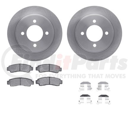 6512-67266 by DYNAMIC FRICTION COMPANY - Brake Rotor with 5000 Brake Pads and Hardware Kit