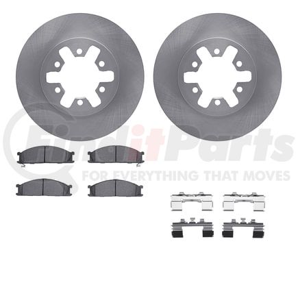 6512-67278 by DYNAMIC FRICTION COMPANY - Brake Rotor with 5000 Brake Pads and Hardware Kit