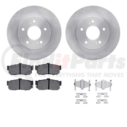 6512-67302 by DYNAMIC FRICTION COMPANY - Brake Rotor with 5000 Brake Pads and Hardware Kit