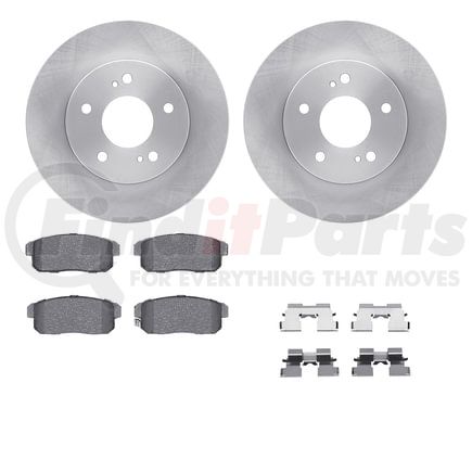 6512-67303 by DYNAMIC FRICTION COMPANY - Brake Rotor with 5000 Brake Pads and Hardware Kit