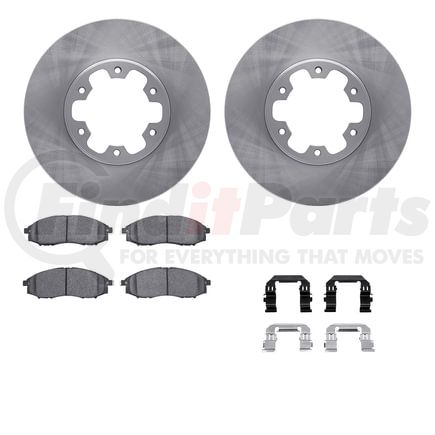 6512-67445 by DYNAMIC FRICTION COMPANY - Brake Rotor with 5000 Brake Pads and Hardware Kit