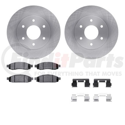 6512-67474 by DYNAMIC FRICTION COMPANY - Brake Rotor with 5000 Brake Pads and Hardware Kit