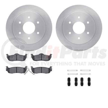 6512-67471 by DYNAMIC FRICTION COMPANY - Brake Rotor with 5000 Brake Pads and Hardware Kit