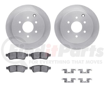 6512-67483 by DYNAMIC FRICTION COMPANY - Brake Rotor with 5000 Brake Pads and Hardware Kit