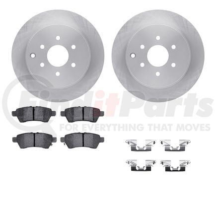 6512-67480 by DYNAMIC FRICTION COMPANY - Brake Rotor with 5000 Brake Pads and Hardware Kit