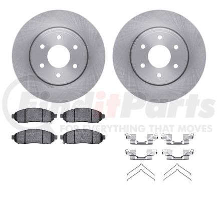 6512-67486 by DYNAMIC FRICTION COMPANY - Brake Rotor with 5000 Brake Pads and Hardware Kit