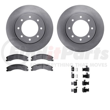 6512-67516 by DYNAMIC FRICTION COMPANY - Brake Rotor with 5000 Brake Pads and Hardware Kit
