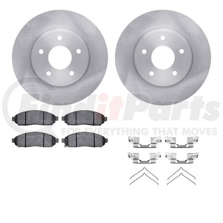 6512-67519 by DYNAMIC FRICTION COMPANY - Brake Rotor with 5000 Brake Pads and Hardware Kit