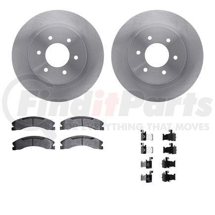 6512-67543 by DYNAMIC FRICTION COMPANY - Brake Rotor with 5000 Brake Pads and Hardware Kit