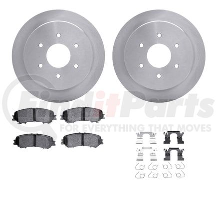 6512-67549 by DYNAMIC FRICTION COMPANY - Brake Rotor with 5000 Brake Pads and Hardware Kit