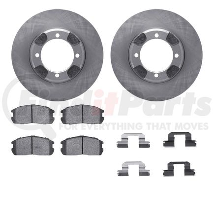 6512-72050 by DYNAMIC FRICTION COMPANY - Brake Rotor with 5000 Brake Pads and Hardware Kit