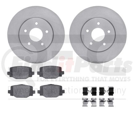 6512-68086 by DYNAMIC FRICTION COMPANY - Brake Rotor with 5000 Brake Pads and Hardware Kit