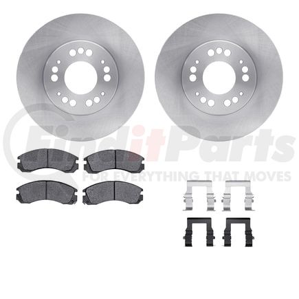 6512-72110 by DYNAMIC FRICTION COMPANY - Brake Rotor with 5000 Brake Pads and Hardware Kit