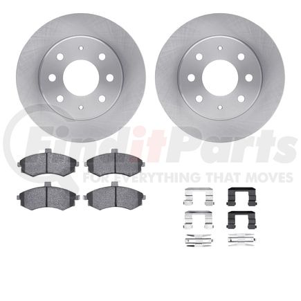 6512-72147 by DYNAMIC FRICTION COMPANY - Brake Rotor with 5000 Brake Pads and Hardware Kit