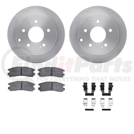 6512-72233 by DYNAMIC FRICTION COMPANY - Brake Rotor with 5000 Brake Pads and Hardware Kit