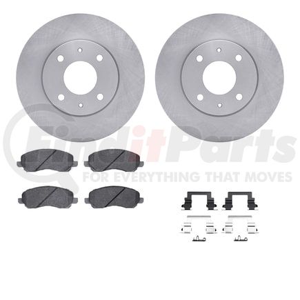 6512-72237 by DYNAMIC FRICTION COMPANY - Brake Rotor with 5000 Brake Pads and Hardware Kit