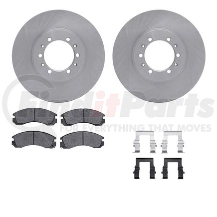 6512-72278 by DYNAMIC FRICTION COMPANY - Brake Rotor with 5000 Brake Pads and Hardware Kit