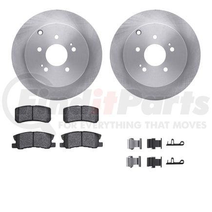 6512-72299 by DYNAMIC FRICTION COMPANY - Brake Rotor with 5000 Brake Pads and Hardware Kit