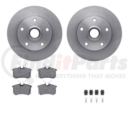 6512-73168 by DYNAMIC FRICTION COMPANY - Brake Rotor with 5000 Brake Pads and Hardware Kit