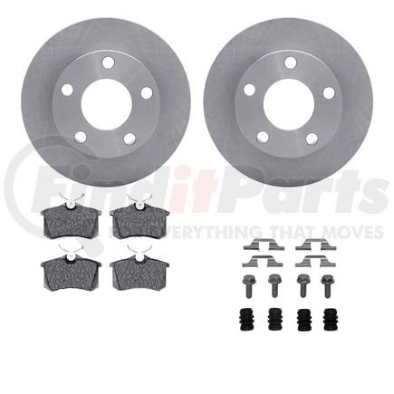 6512-73184 by DYNAMIC FRICTION COMPANY - Brake Rotor with 5000 Brake Pads and Hardware Kit