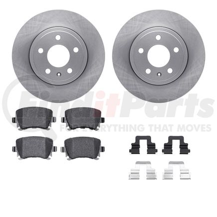 6512-73262 by DYNAMIC FRICTION COMPANY - Brake Rotor with 5000 Brake Pads and Hardware Kit