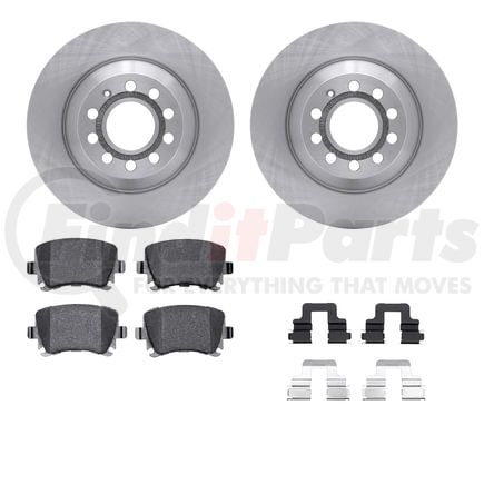 6512-73289 by DYNAMIC FRICTION COMPANY - Brake Rotor with 5000 Brake Pads and Hardware Kit