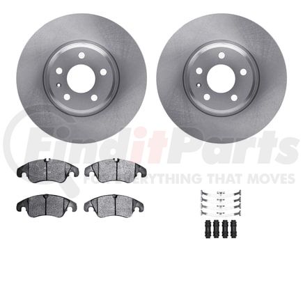 6512-73343 by DYNAMIC FRICTION COMPANY - Brake Rotor with 5000 Brake Pads and Hardware Kit