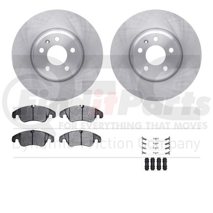 6512-73386 by DYNAMIC FRICTION COMPANY - Brake Rotor with 5000 Brake Pads and Hardware Kit