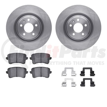 6512-73400 by DYNAMIC FRICTION COMPANY - Brake Rotor with 5000 Brake Pads and Hardware Kit