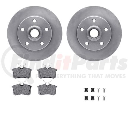 6512-74174 by DYNAMIC FRICTION COMPANY - Brake Rotor with 5000 Brake Pads and Hardware Kit