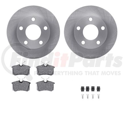 6512-74181 by DYNAMIC FRICTION COMPANY - Brake Rotor with 5000 Brake Pads and Hardware Kit