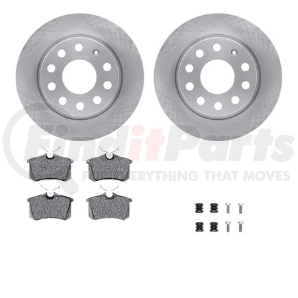 6512-74377 by DYNAMIC FRICTION COMPANY - Brake Rotor with 5000 Brake Pads and Hardware Kit