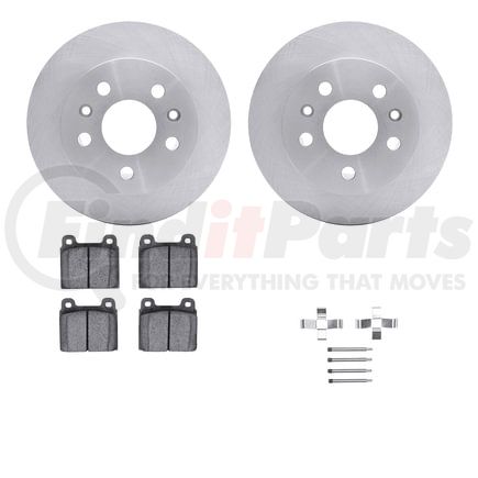 6512-74391 by DYNAMIC FRICTION COMPANY - Brake Rotor with 5000 Brake Pads and Hardware Kit