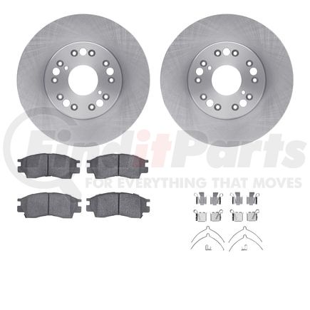 6512-75037 by DYNAMIC FRICTION COMPANY - Brake Rotor with 5000 Brake Pads and Hardware Kit
