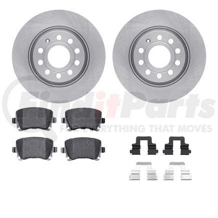 6512-74472 by DYNAMIC FRICTION COMPANY - Brake Rotor with 5000 Brake Pads and Hardware Kit