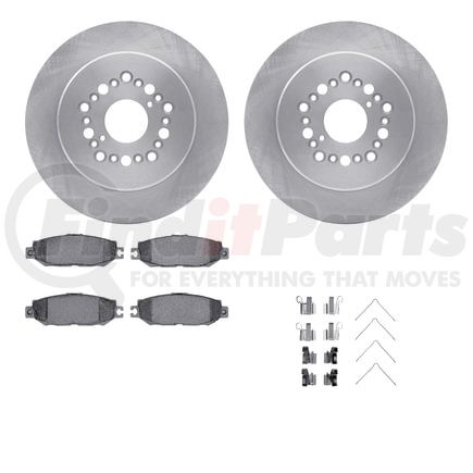 6512-75062 by DYNAMIC FRICTION COMPANY - Brake Rotor with 5000 Brake Pads and Hardware Kit